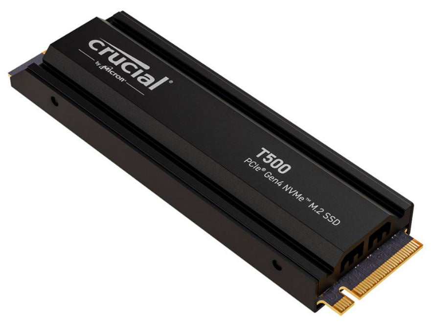 Crucial T500 2TB Gen4 NVMe SSD Heatsink - 7400/7000 MB/s R/W 1200TBW 1440K IOPs 1.5M hrs MTTF Acronis True Image Adobe Creative Cloud PS5 ~MZ-V8P2T0CW Crucial T500 2TB Gen4 NVMe SSD Heatsink - 7400/7000 MB/s R/W 1200TBW 1440K IOPs 1.5M hrs MTTF Acronis True Image Adobe Creative Cloud PS5 ~MZ-V8P2T0CW